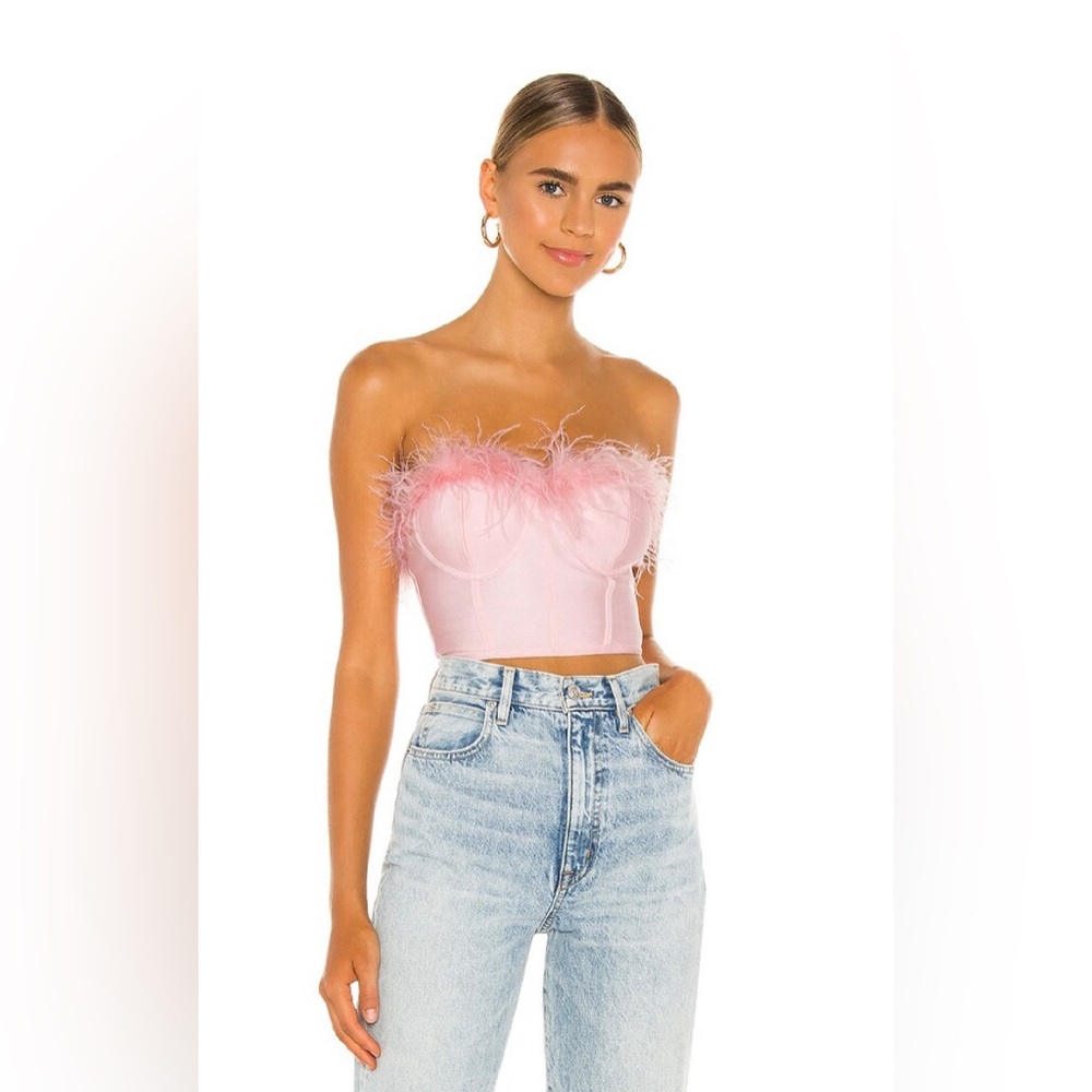 Superdown- Ramona Bustier Top Pink